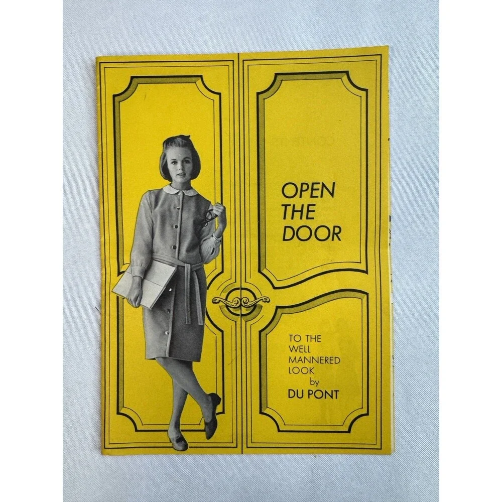 Vintage 1960s DuPont Fashion Booklet Open The Door To The Well Mannered Look Mod